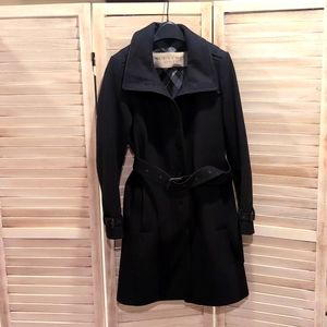 Burberry Brit wool pea coat sz 8 black